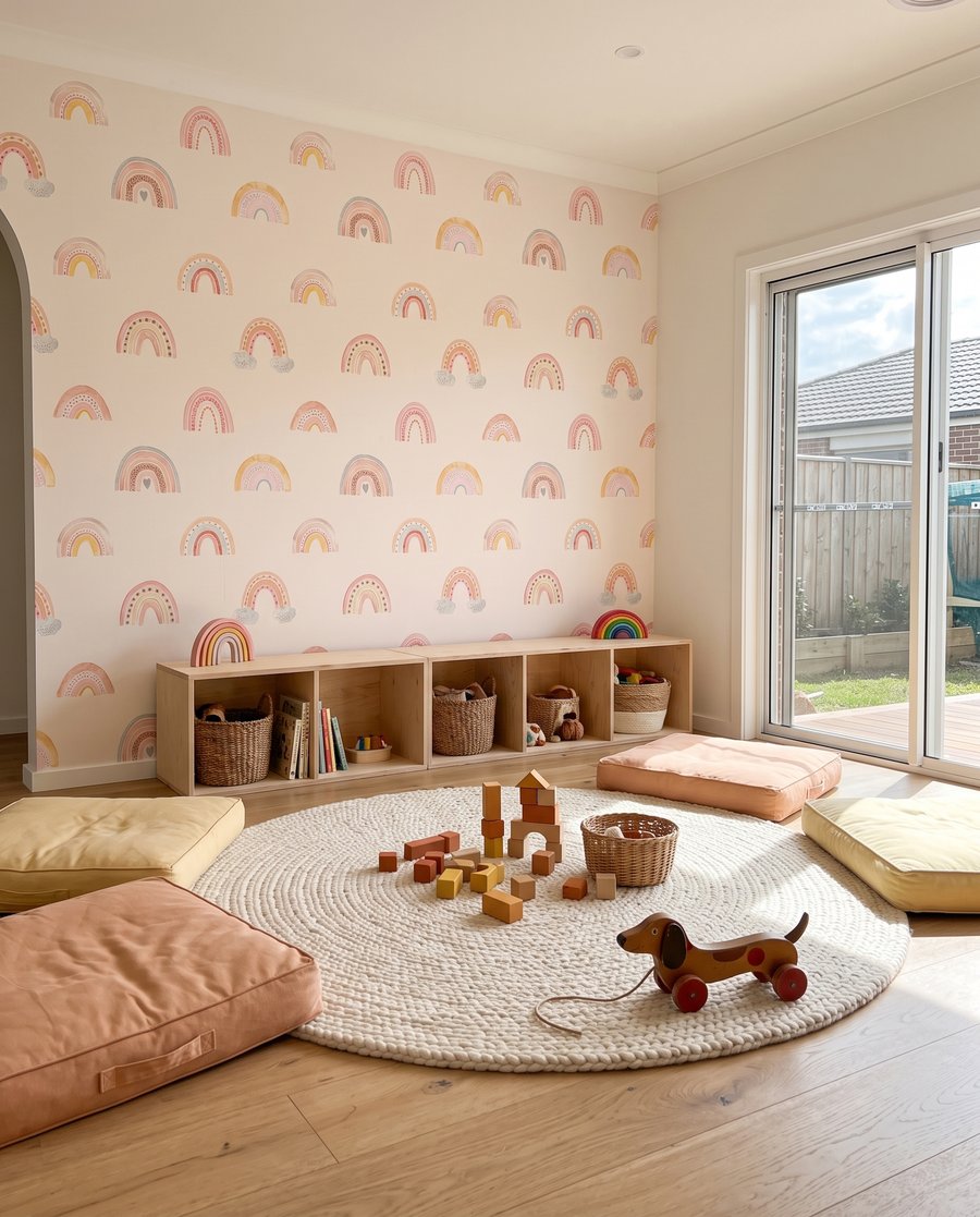 Arcoíris pequeños sobre rosa — interior 3