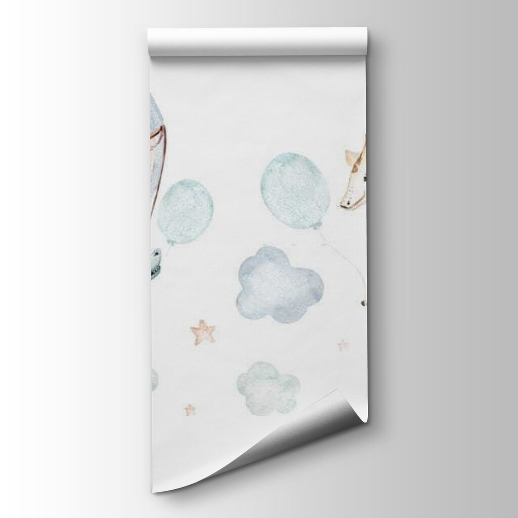 Animales en globos pastel — vista del producto