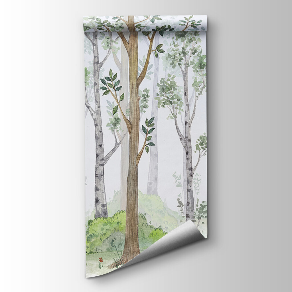 Bosque luminoso de troncos — vista del producto