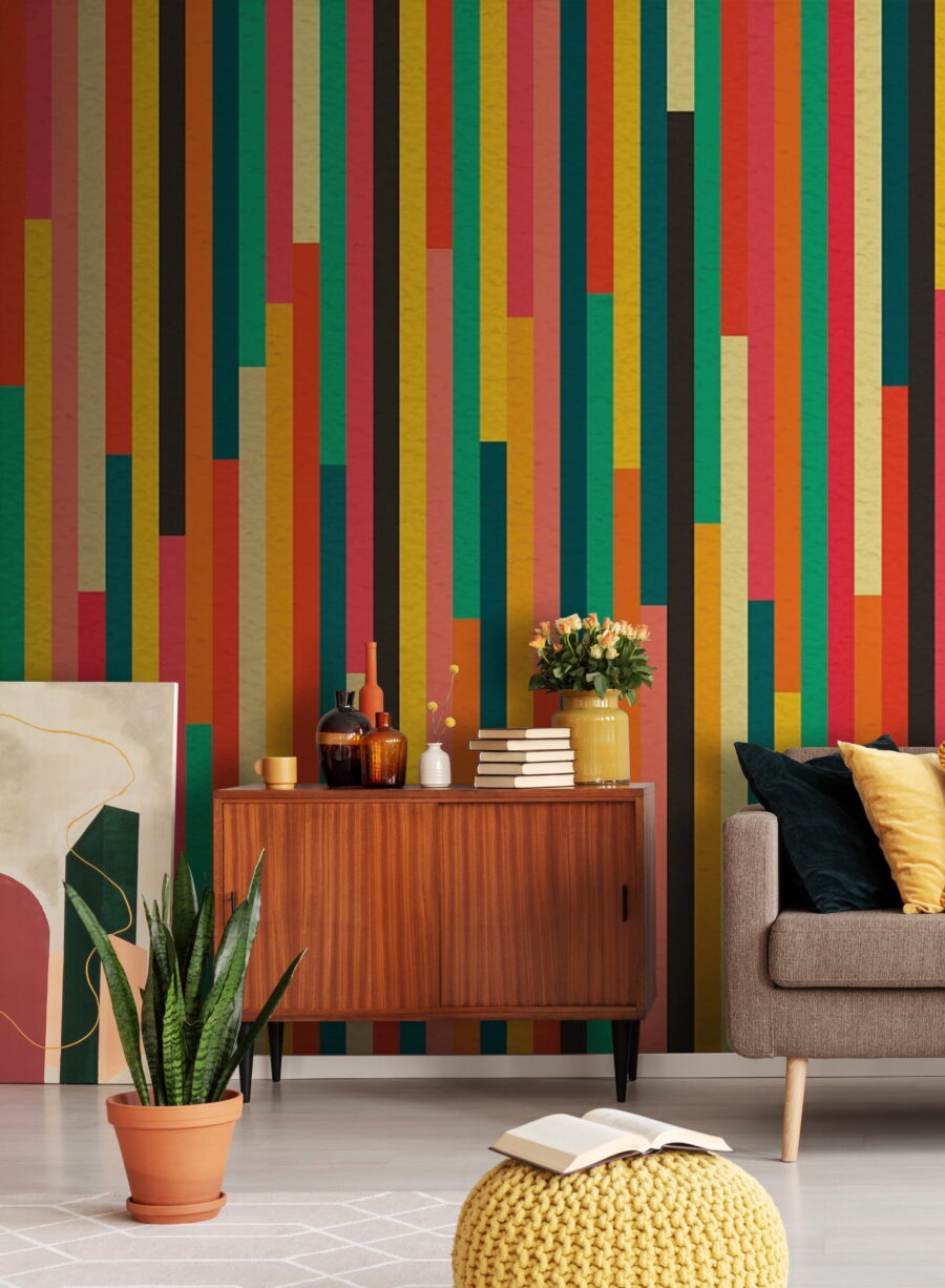 Franjas en colores festivos — interior 1