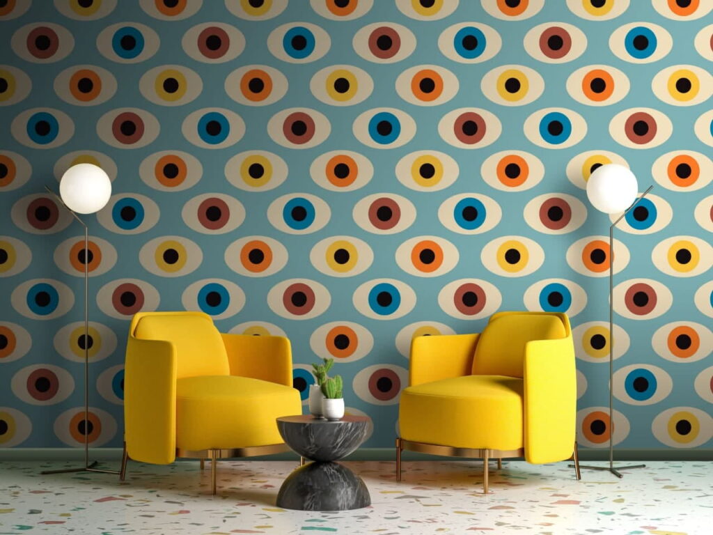 Pequeños círculos como ojos — interior 1