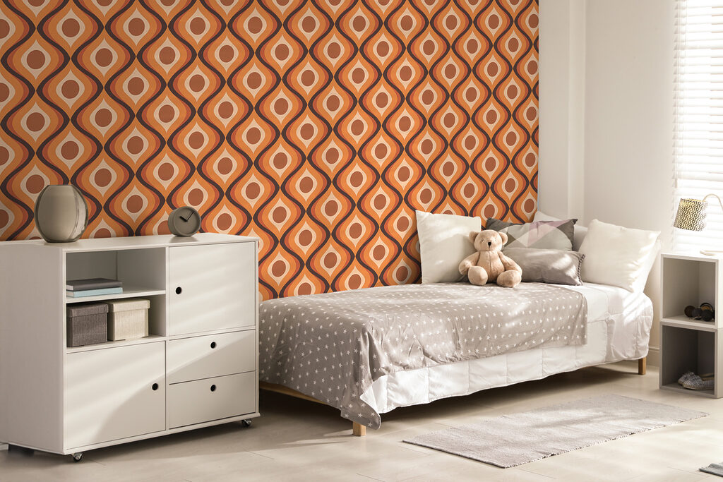 Ondas en naranja retro — interior 2