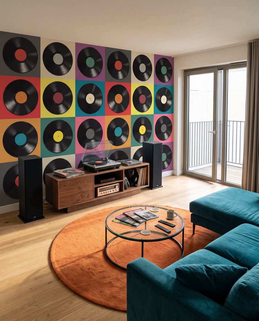 Discos de vinilo coloridos — interior 2
