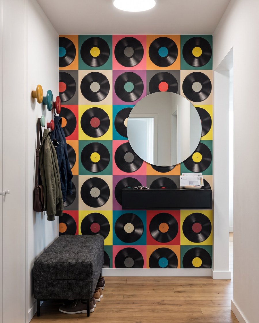Discos de vinilo coloridos — interior 4