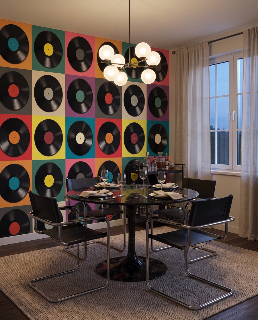 Discos de vinilo coloridos — interior 5