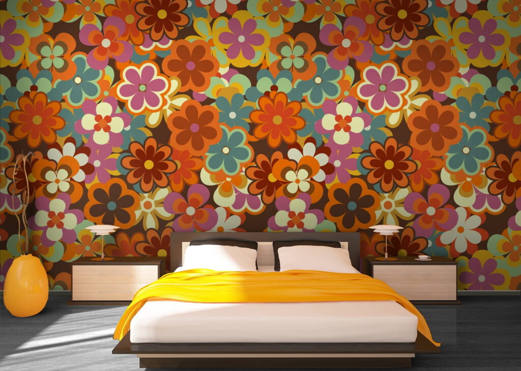 Pequeñas flores naranjas — interior 1