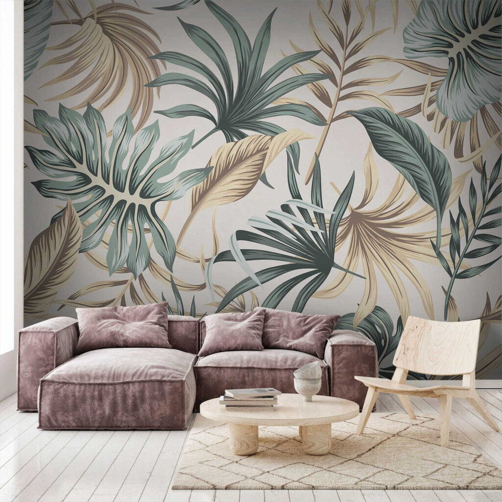 Hojas en verdes suaves — interior 1