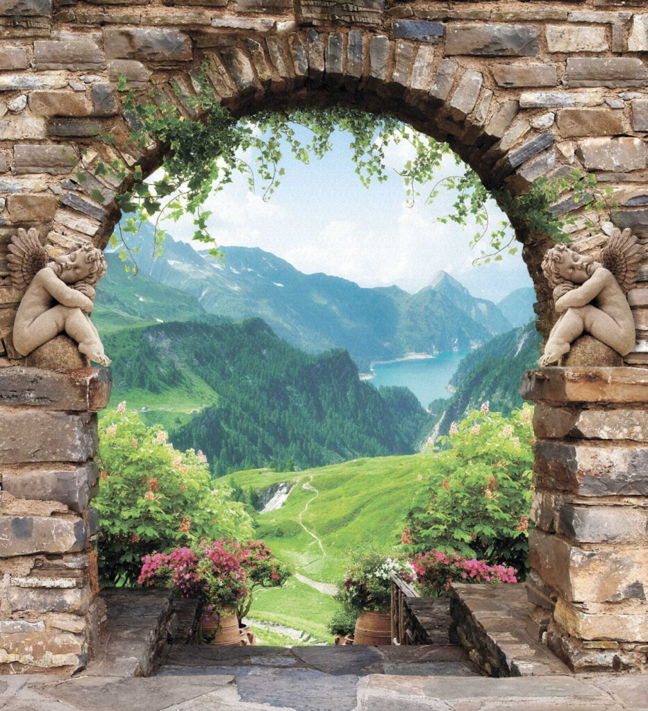 Valle tras los arcos — diseño completo