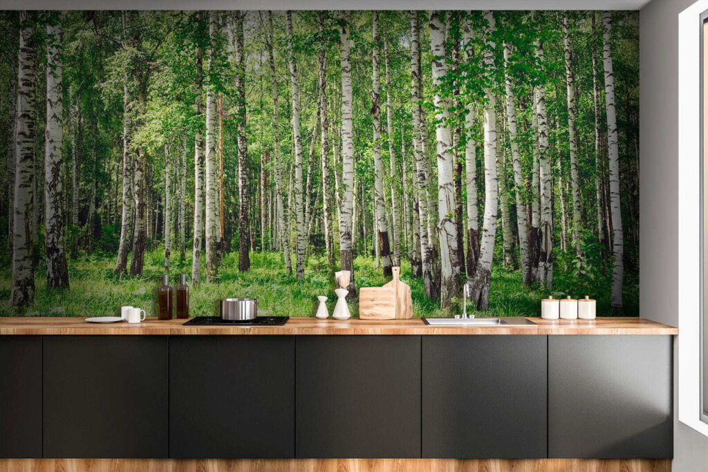 Abedules sobre hierba verde — interior 7