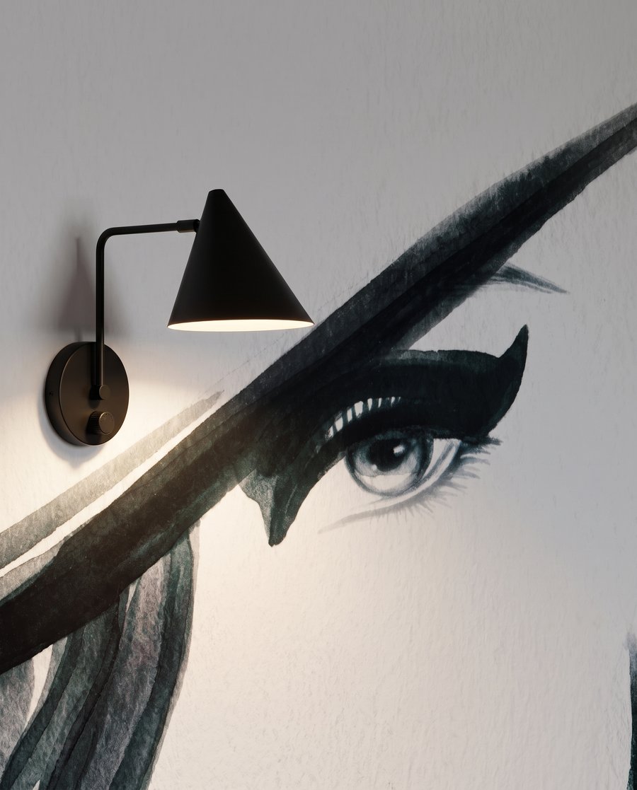 Mirada bajo un sombrero — detalle