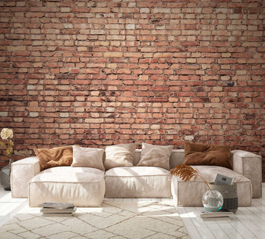 Ladrillo cálido, juntas anchas — interior 2
