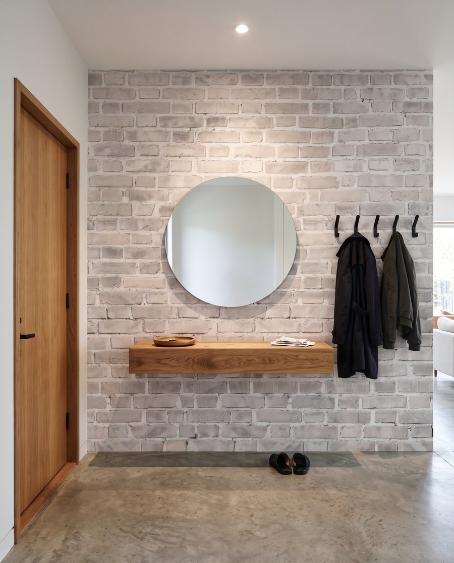 Ladrillos grises con pátina — interior 5