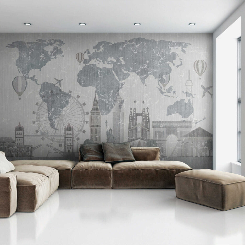 Mapa mundi con monumentos — interior 4