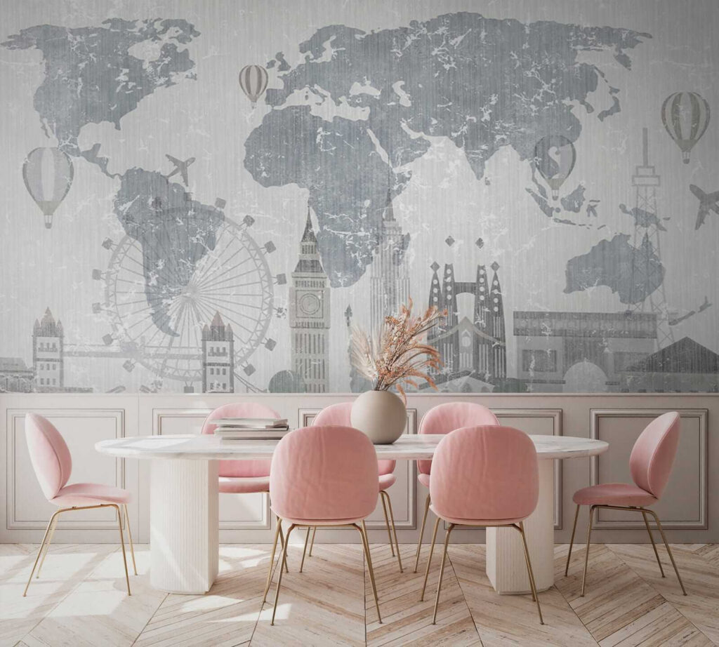 Mapa mundi con monumentos — interior 6