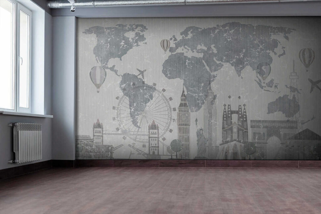 Mapa mundi con monumentos — interior 7