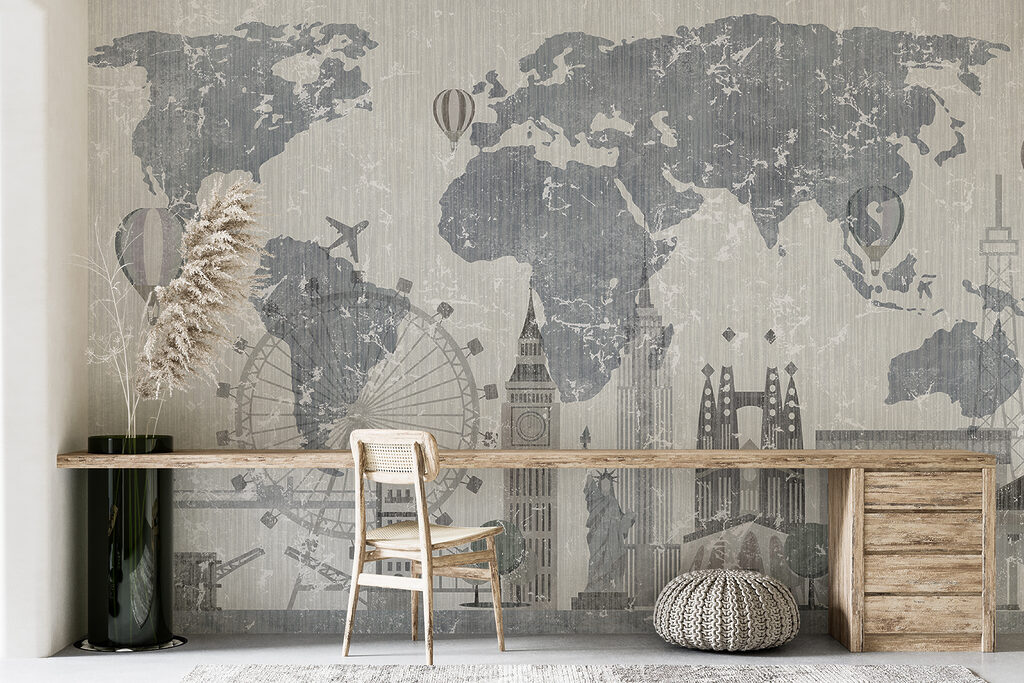 Mapa mundi con monumentos — interior 11