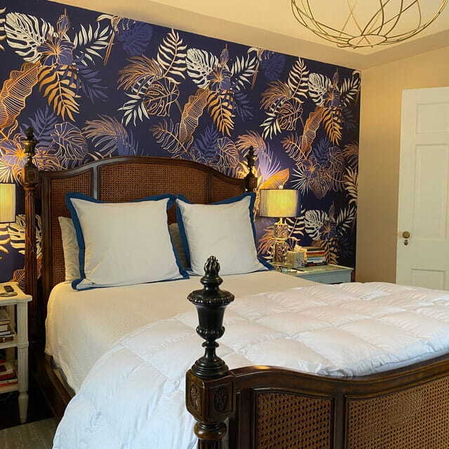 Ramitas tropicales en azul — interior 3