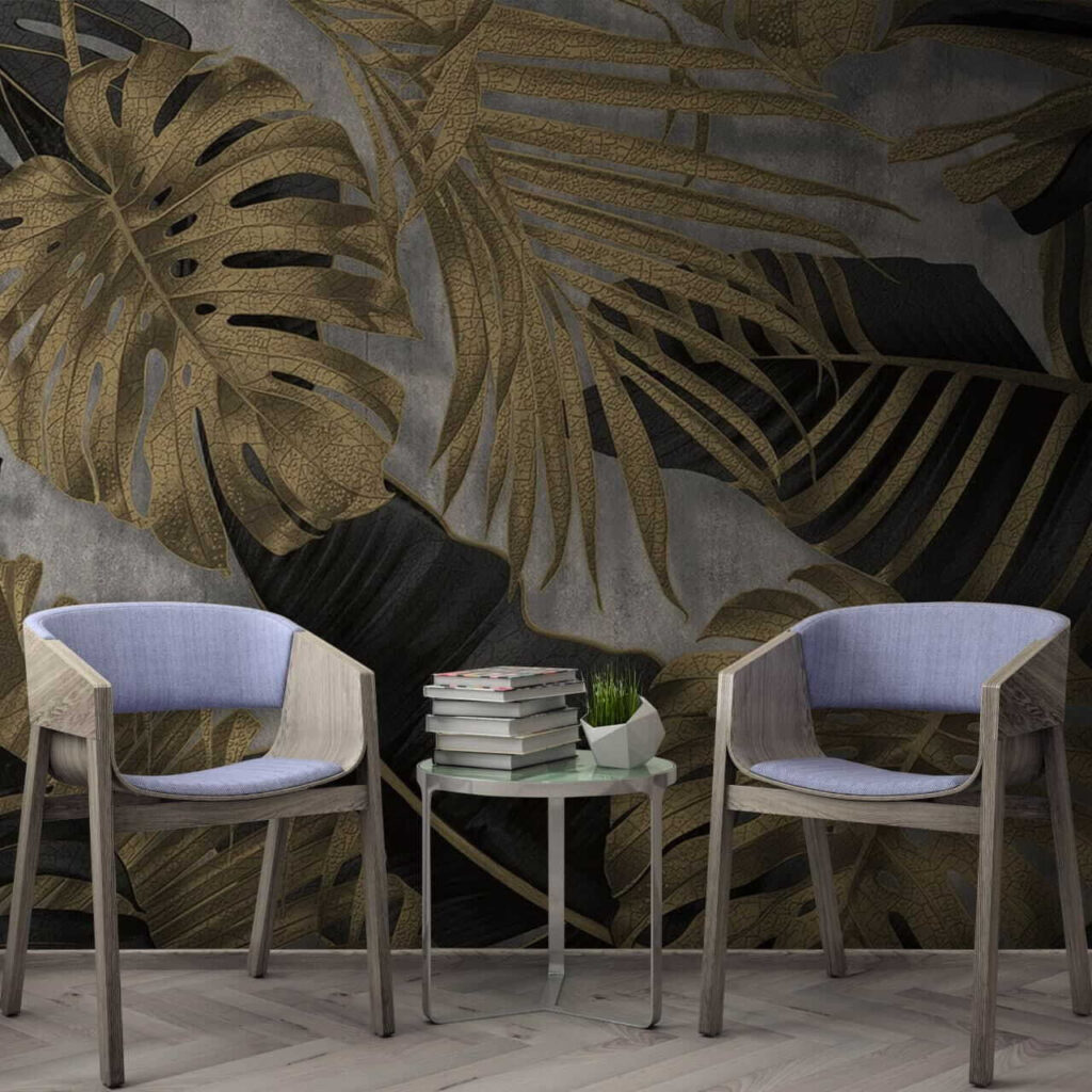 Hojas doradas y negras — interior 2