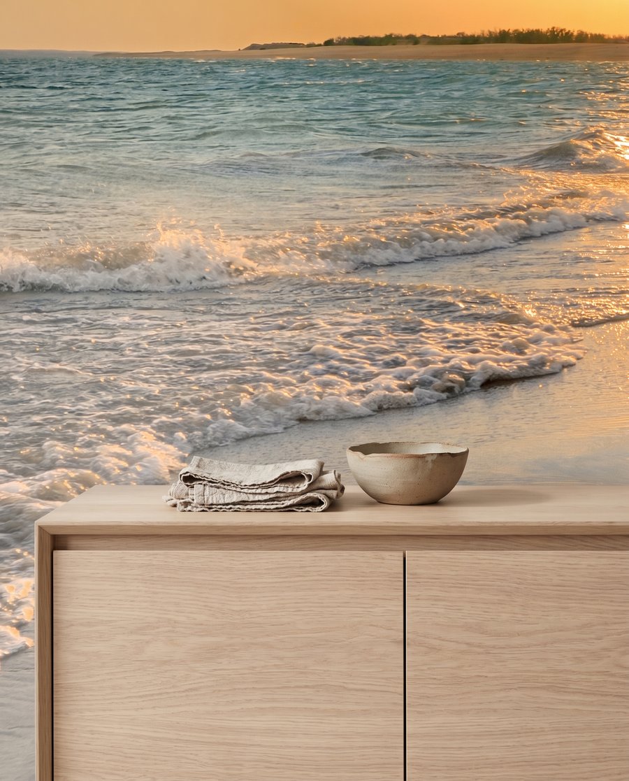 Sol sobre la playa — detalle