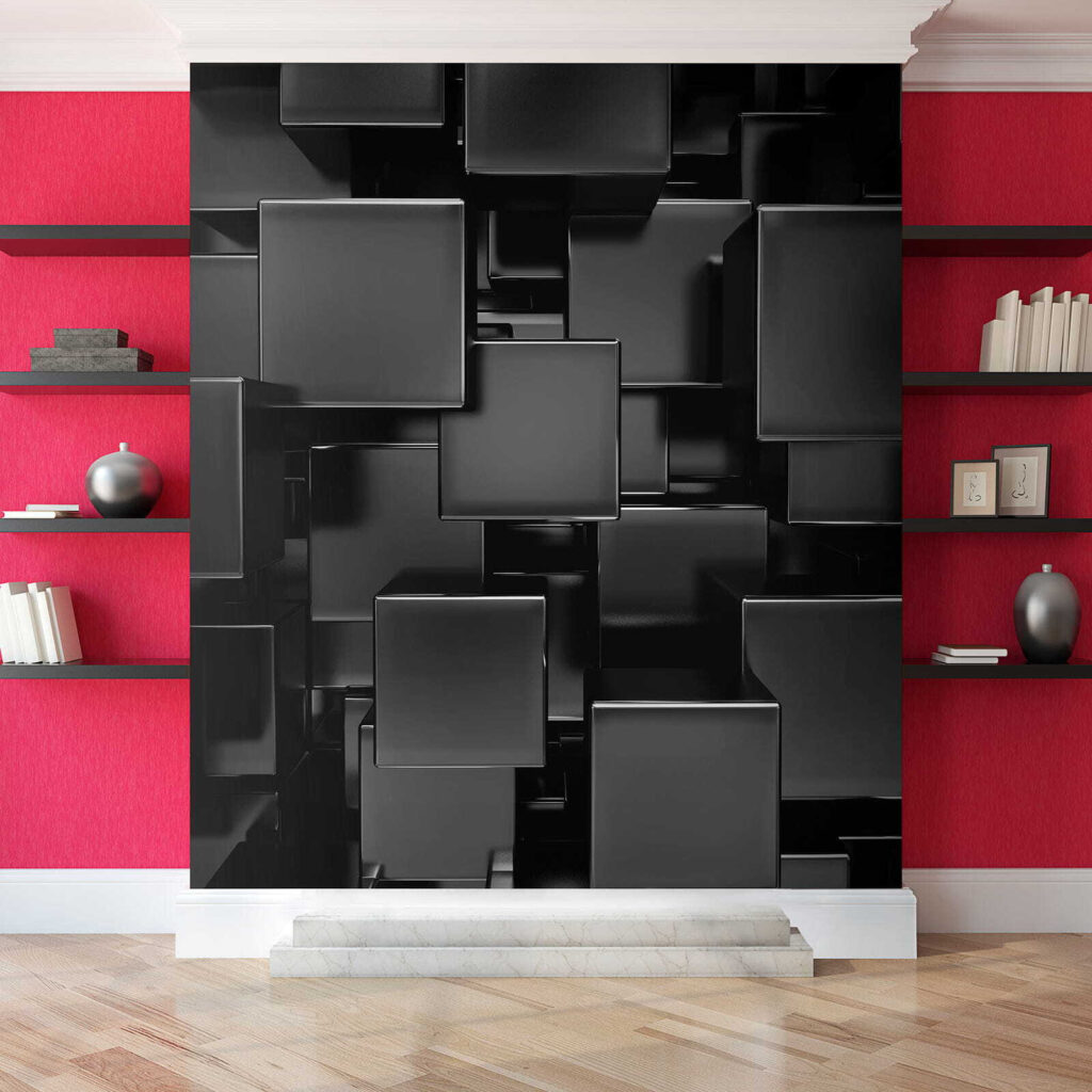 Bloques negros superpuestos — interior 6
