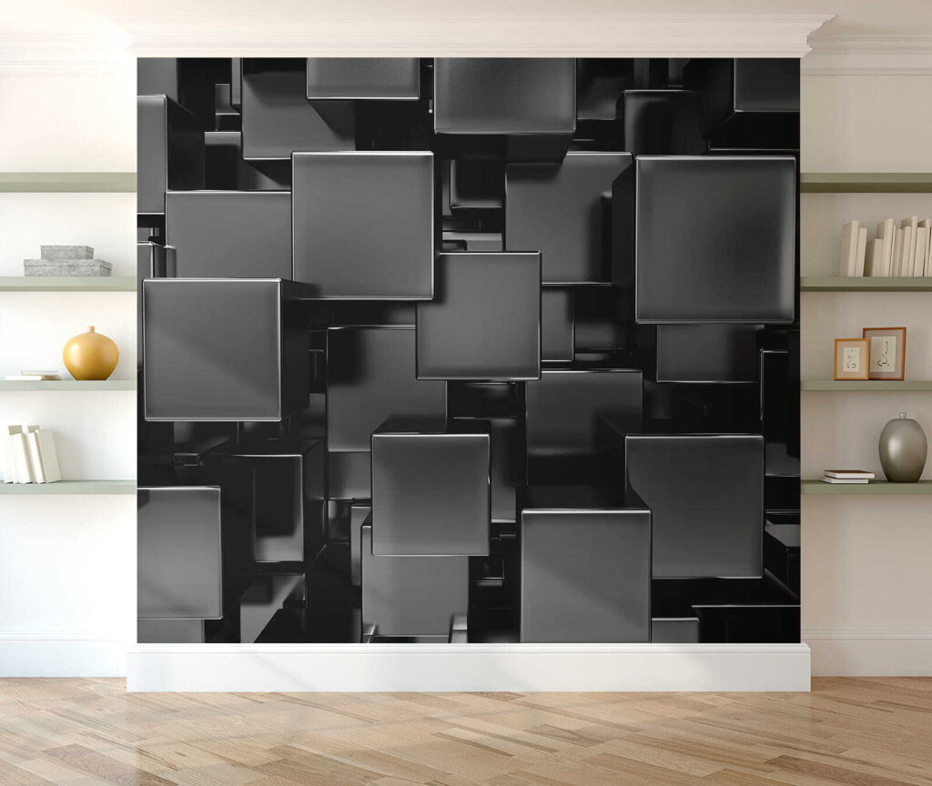Bloques negros superpuestos — interior 7