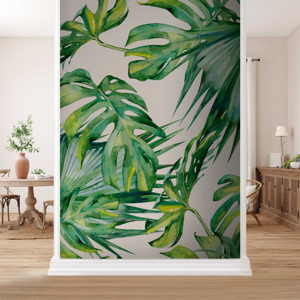 Hojas verdes en acuarela — interior 7