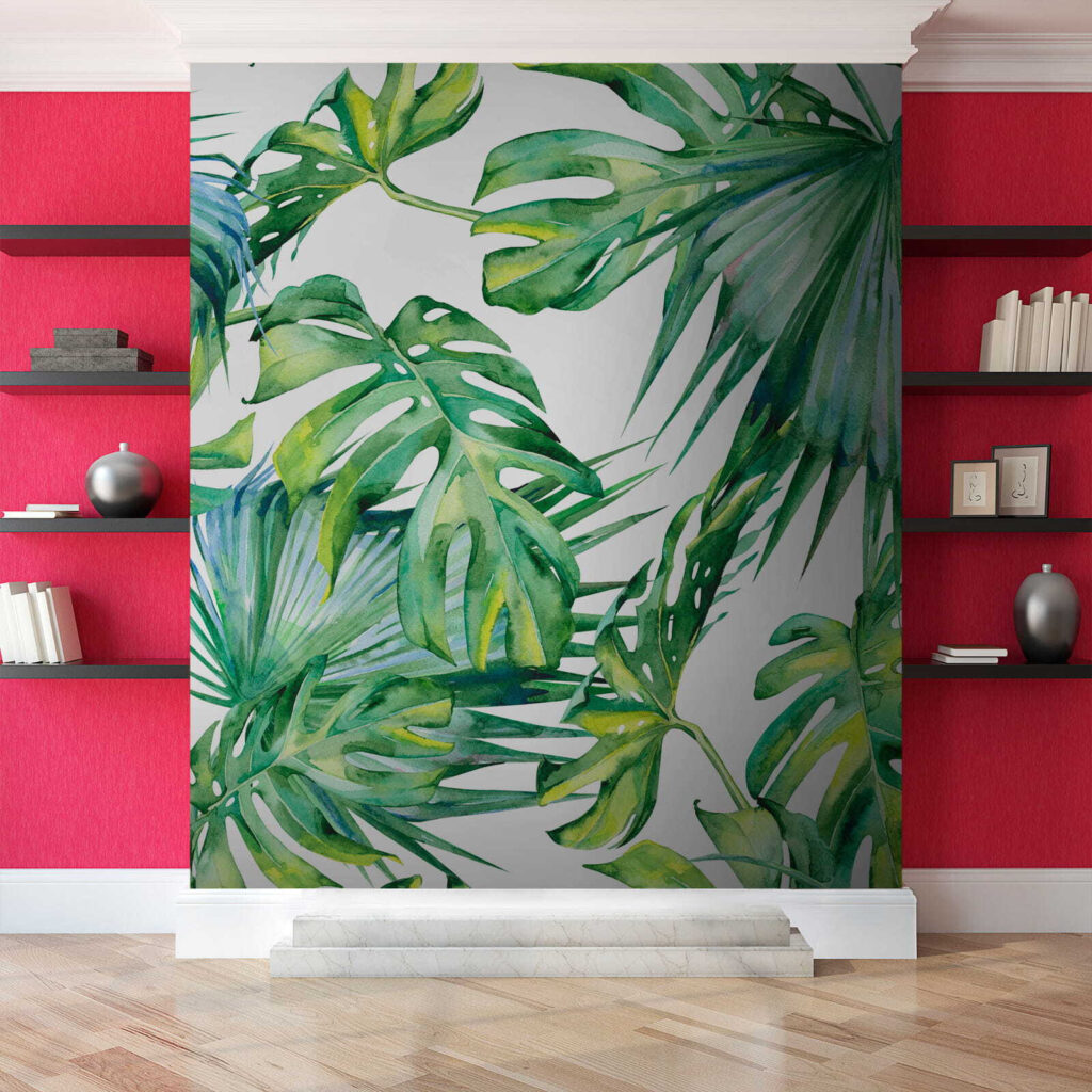 Hojas verdes en acuarela — interior 8