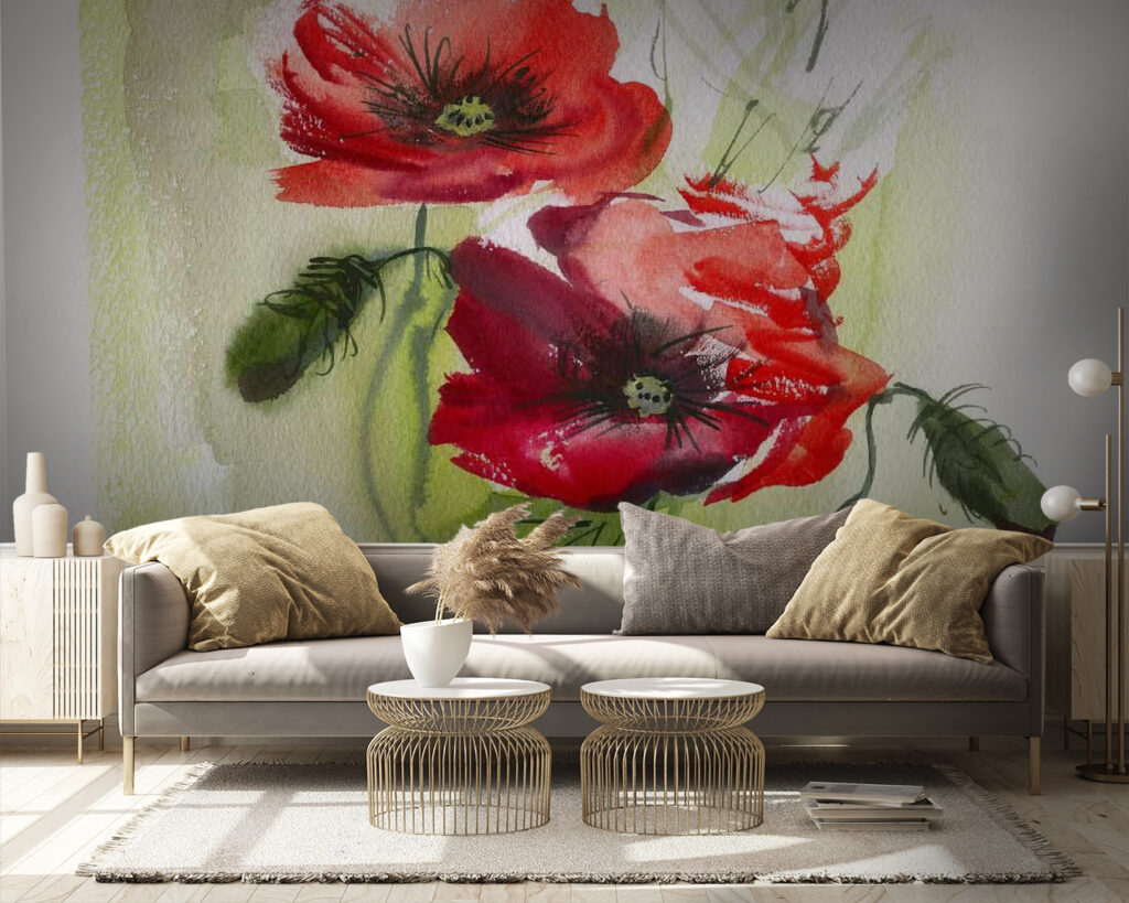 Dos amapolas en pinceladas — interior 4