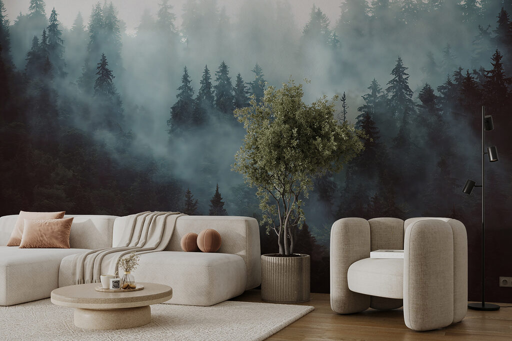 Pinar en niebla azul — interior 4