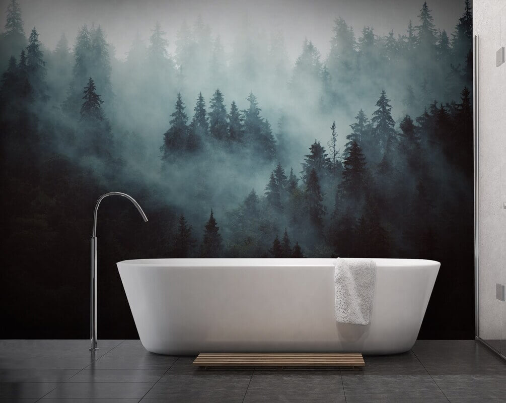 Pinar en niebla azul — interior 2