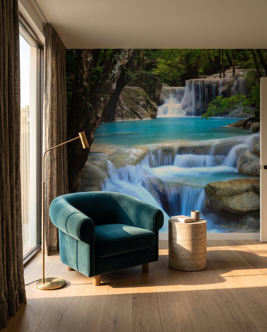 Arroyo turquesa en cascada — interior 3