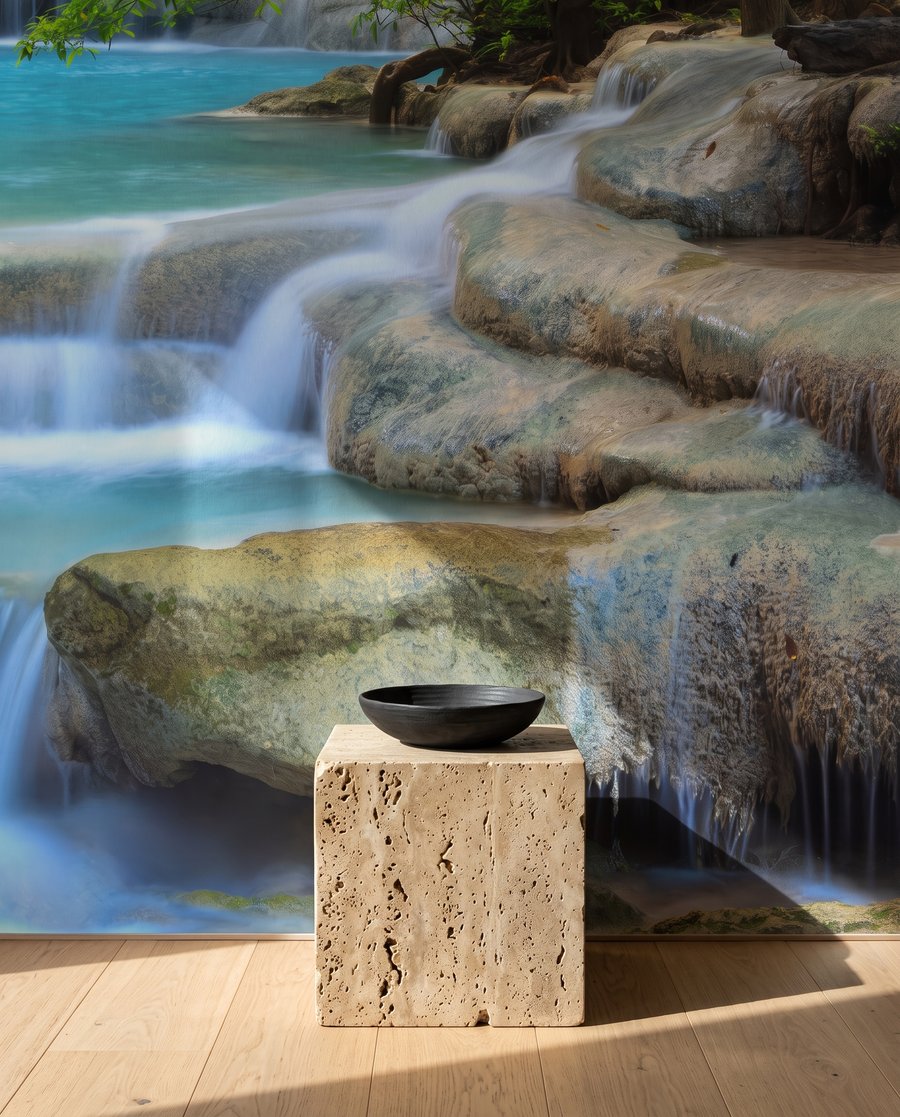 Arroyo turquesa en cascada — interior 4