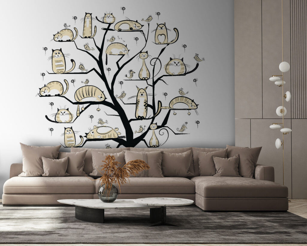 Árbol con gatos — interior 3