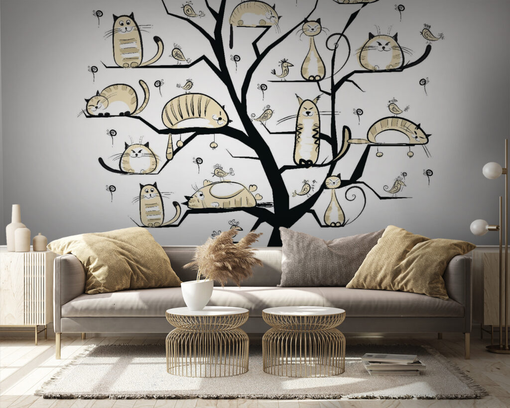 Árbol con gatos — interior 4