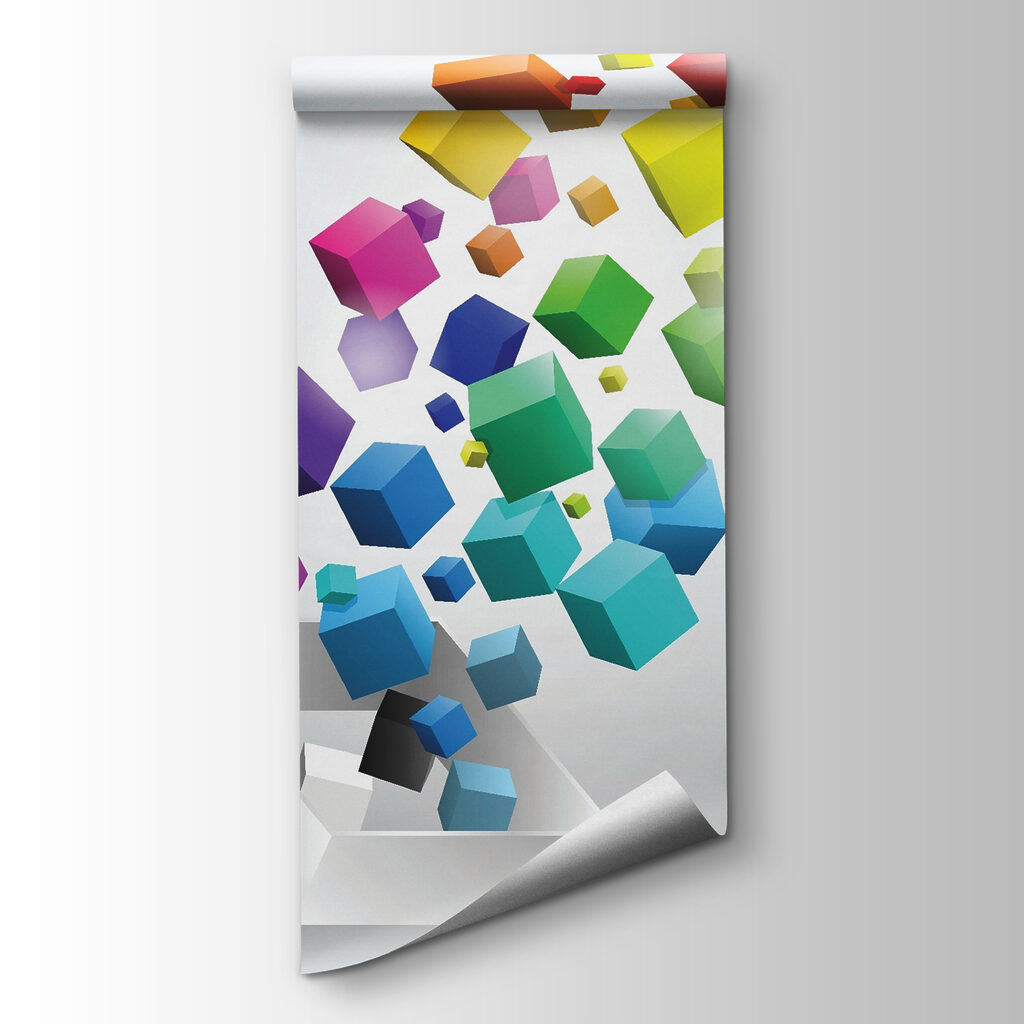 Cubos flotantes de colores — vista del producto