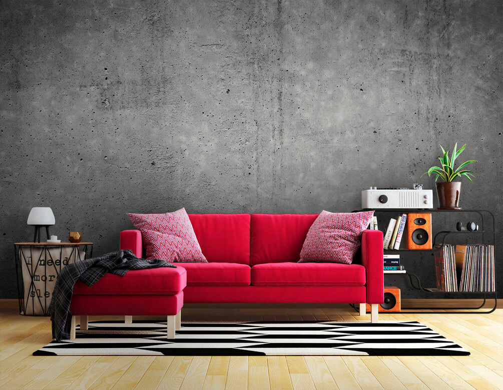 Efecto hormigón envejecido — interior 1