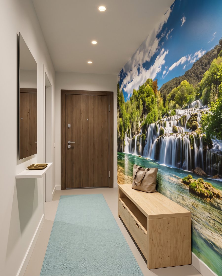 Poza verde bajo cascadas — interior 5