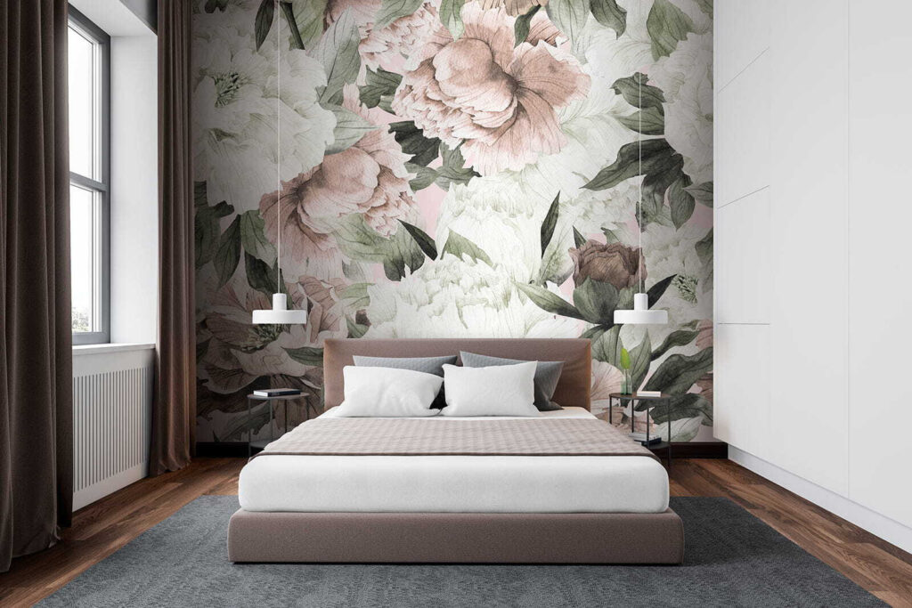 Flores rosadas con follaje — interior 2
