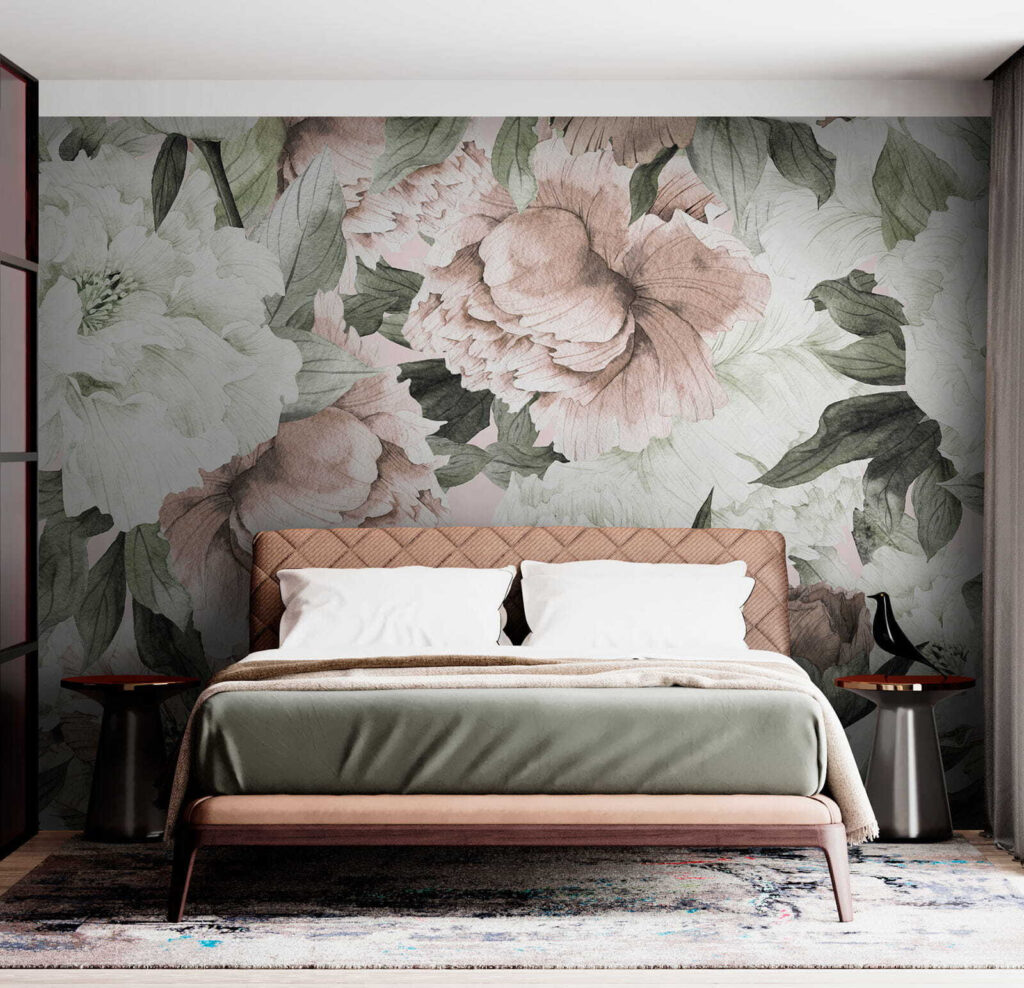 Flores rosadas con follaje — interior 6