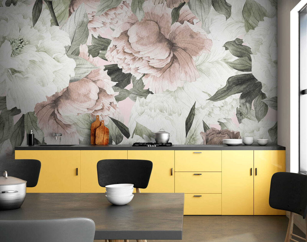 Flores rosadas con follaje — interior 8