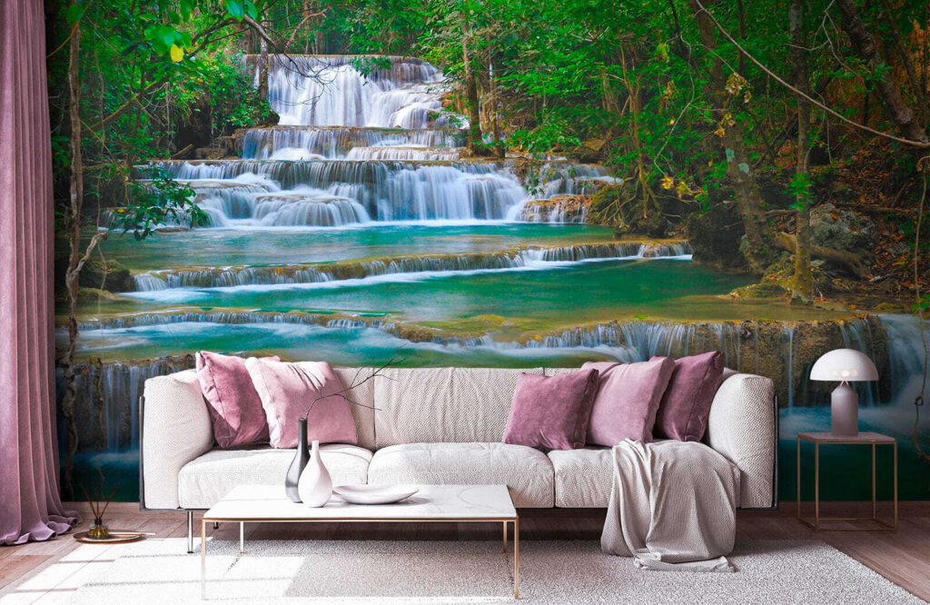 Cascada escalonada del bosque — interior 7