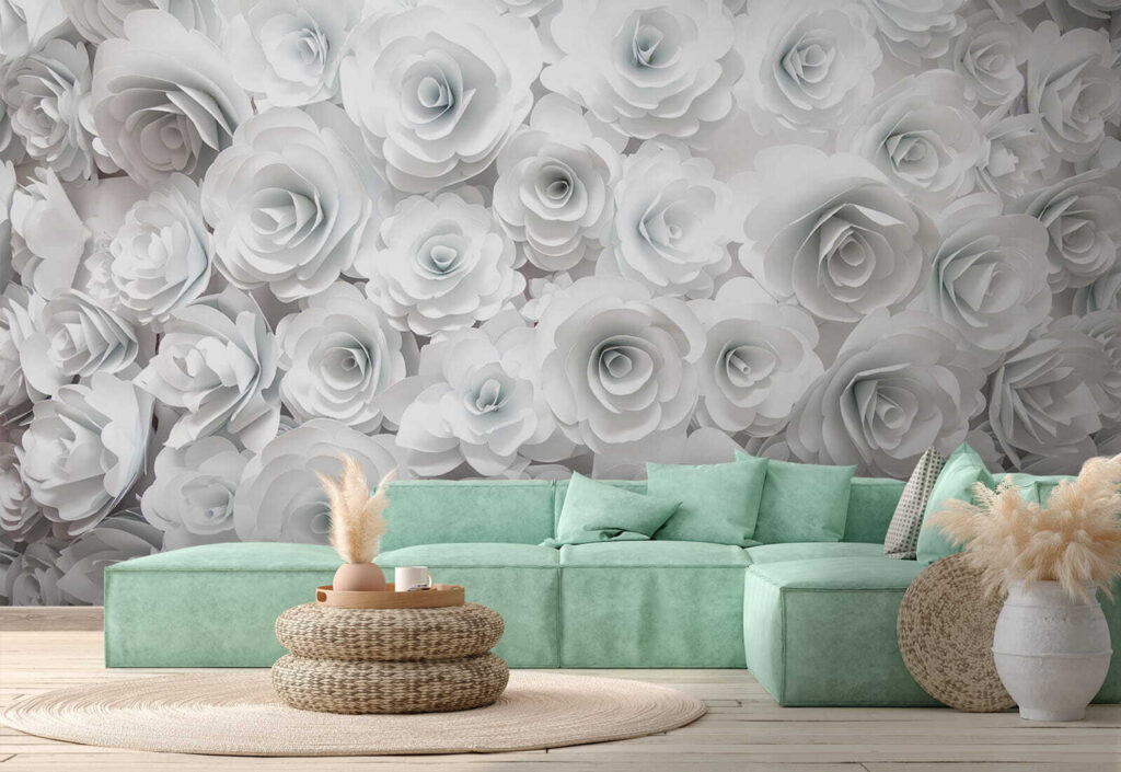 Rosas blancas muy juntas — interior 1