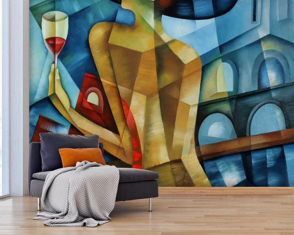 Mujer con copa — interior 3