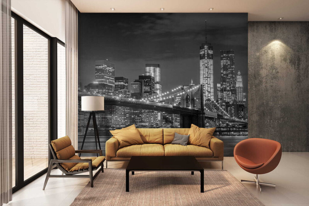 Puente nocturno en gris — interior 5