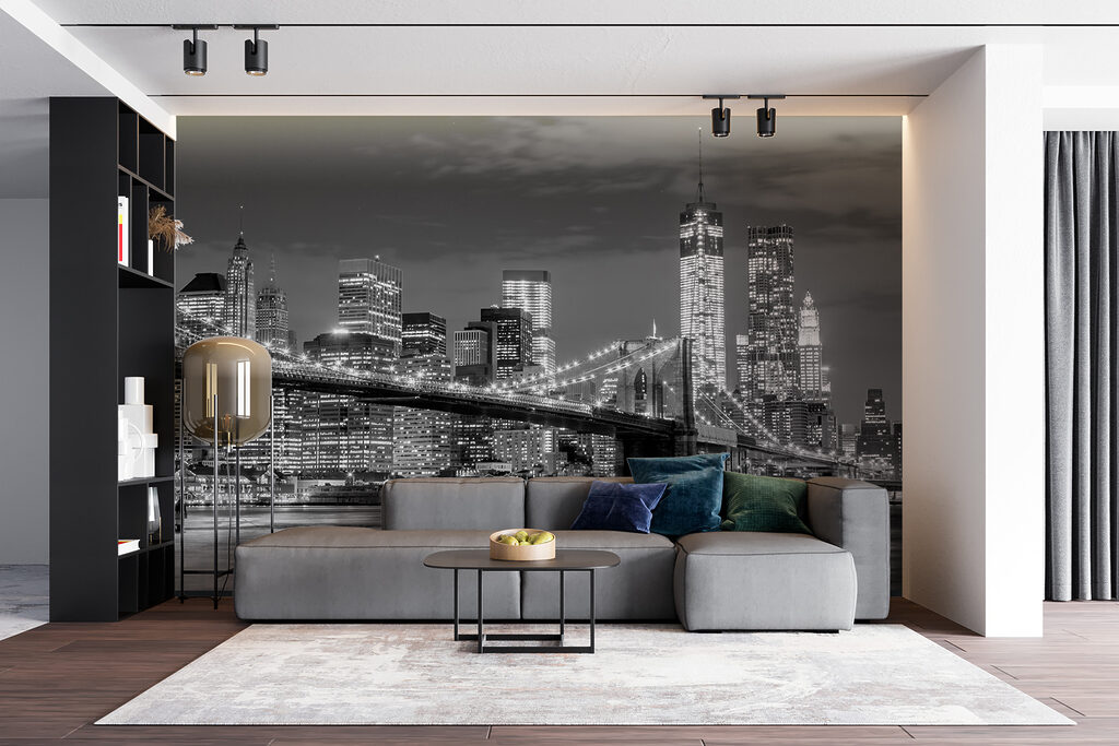 Puente nocturno en gris — interior 11