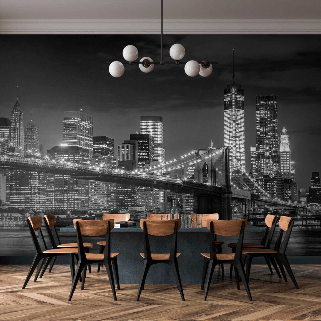 Puente nocturno en gris — interior 7