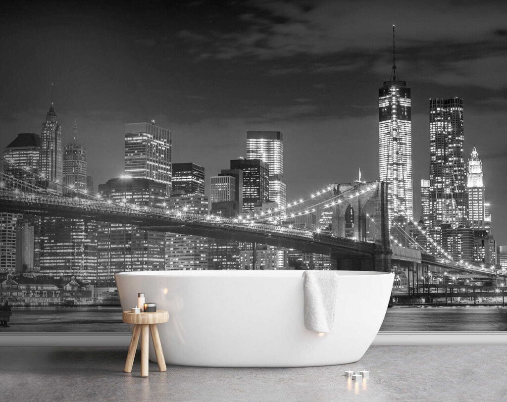 Puente nocturno en gris — interior 8