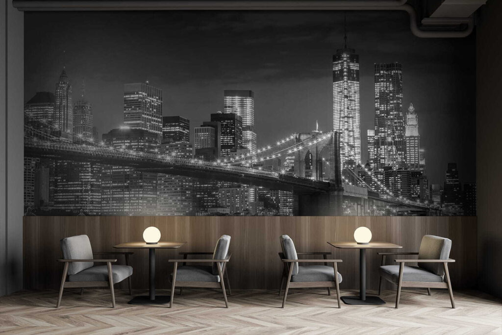 Puente nocturno en gris — interior 9