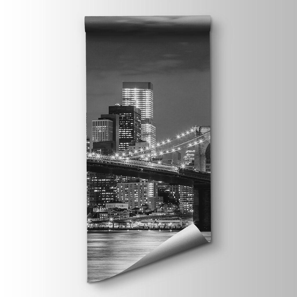 Puente nocturno en gris — vista del producto