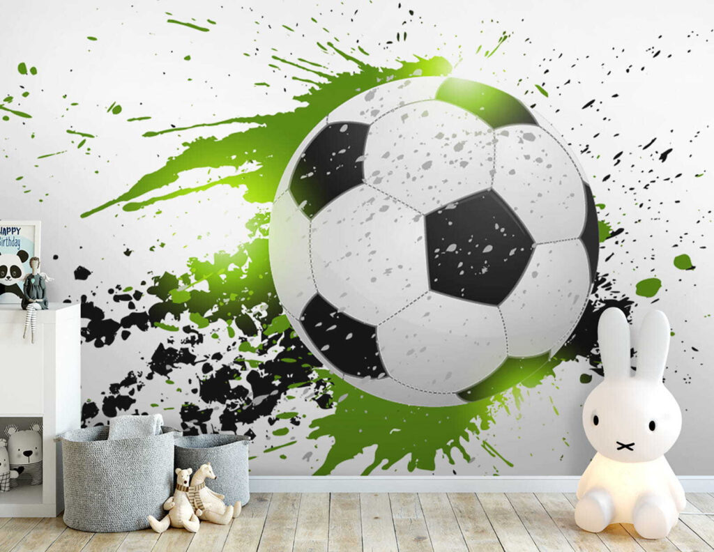 Fútbol entre salpicaduras verdes — interior 5